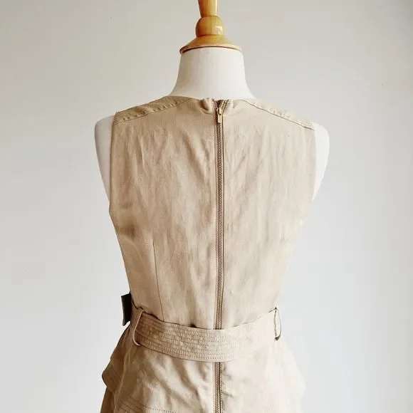 BANANA REPUBLIC | Linen Blend Peplum Utility Dress | Multiple Sizes - Picture 7 of 14